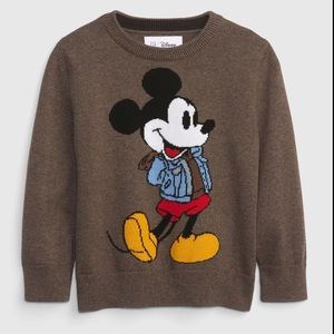 Like NEW Dinsey Gap Mickey Mouse Brown sweater 3T